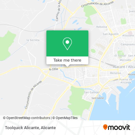 mapa Toolquick Alicante