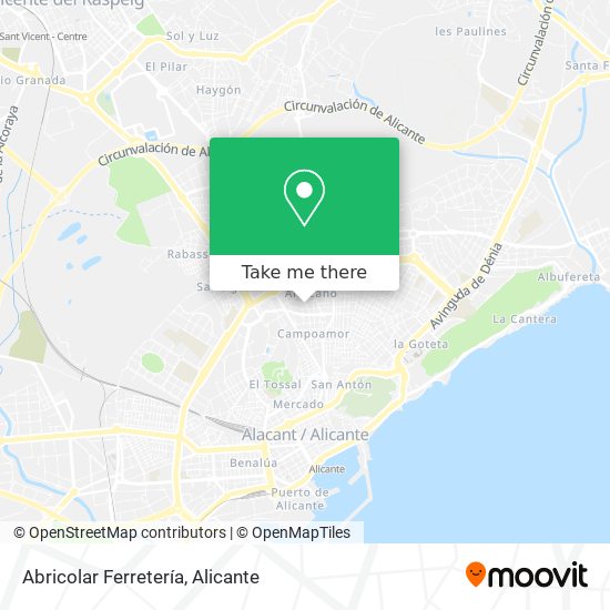 Abricolar Ferretería map