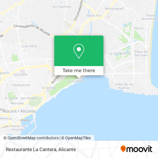 mapa Restaurante La Cantera