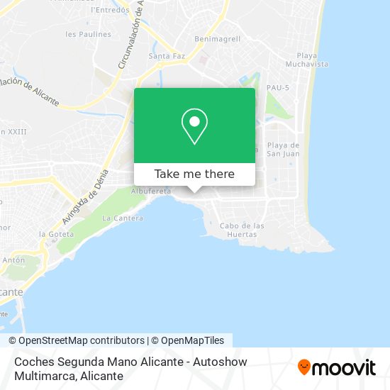 mapa Coches Segunda Mano Alicante - Autoshow Multimarca