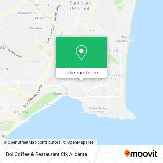 mapa Bol Coffee & Restaurant Cb