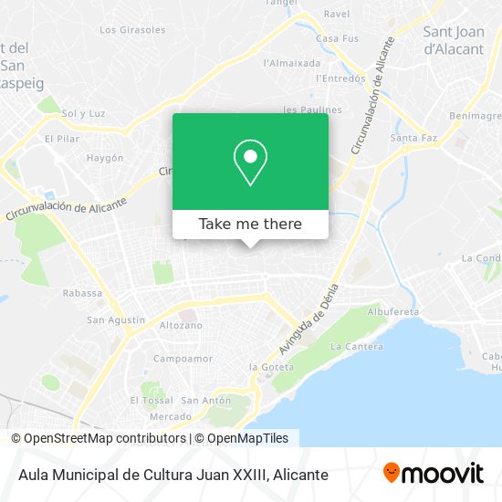 Aula Municipal de Cultura Juan XXIII map