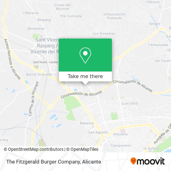 The Fitzgerald Burger Company map