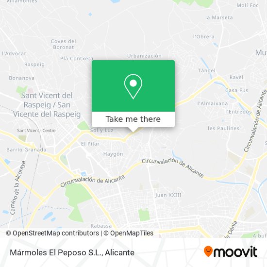 Mármoles El Peposo S.L. map
