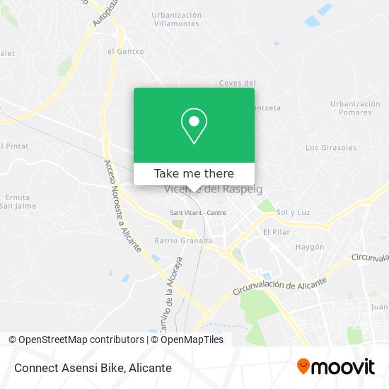 Connect Asensi Bike map