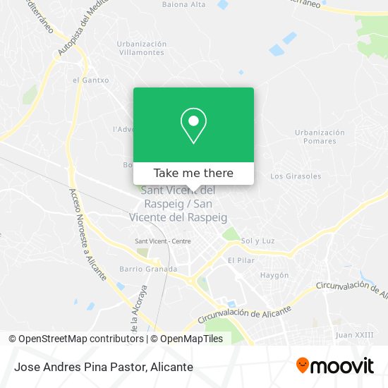 Jose Andres Pina Pastor map