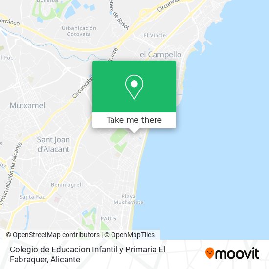Colegio de Educacion Infantil y Primaria El Fabraquer map