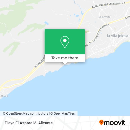 mapa Playa El Asparalló