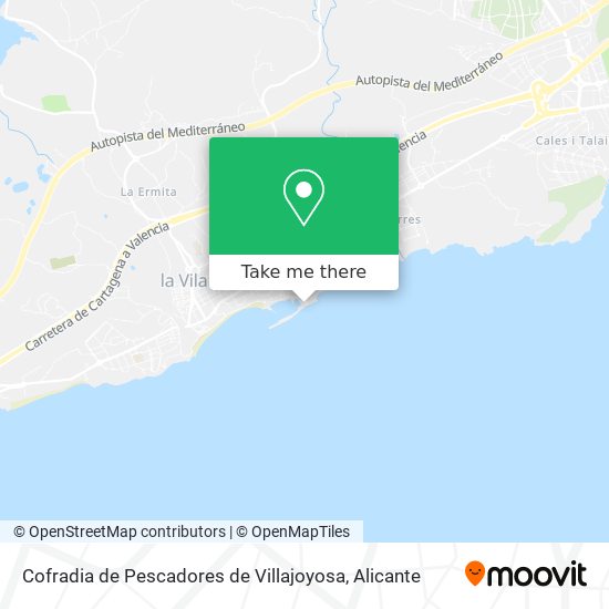 Cofradia de Pescadores de Villajoyosa map