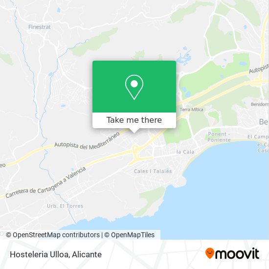 mapa Hosteleria Ulloa