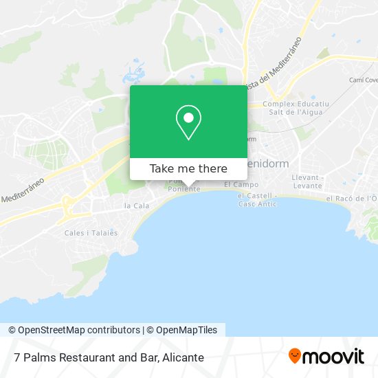 7 Palms Restaurant and Bar map