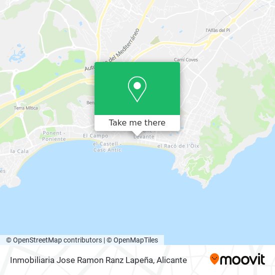 mapa Inmobiliaria Jose Ramon Ranz Lapeña