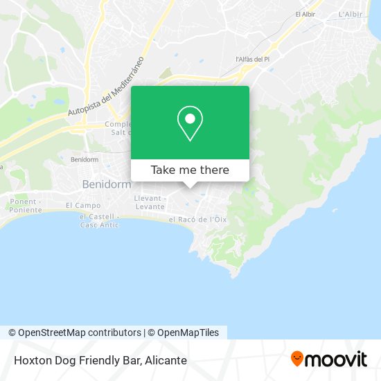 mapa Hoxton Dog Friendly Bar