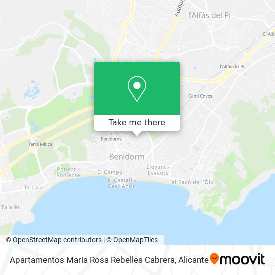 Apartamentos María Rosa Rebelles Cabrera map
