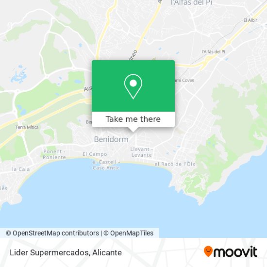 Lider Supermercados map