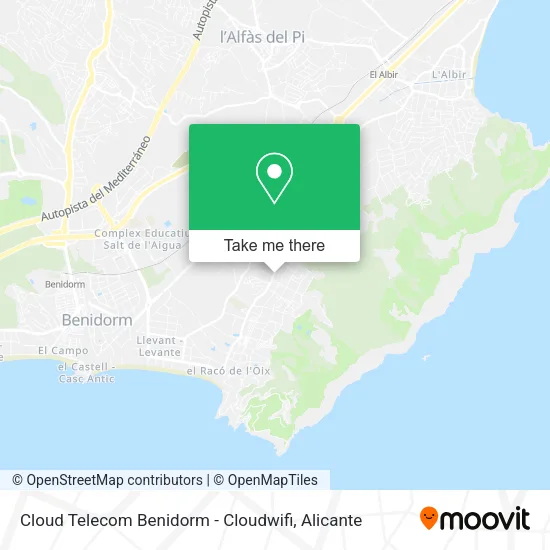 Cloud Telecom Benidorm - Cloudwifi map