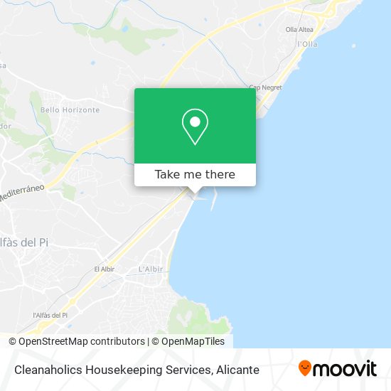 mapa Cleanaholics Housekeeping Services