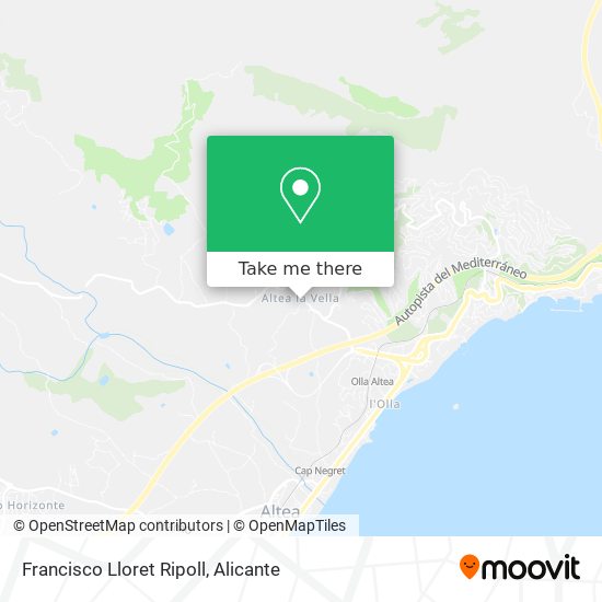 Francisco Lloret Ripoll map