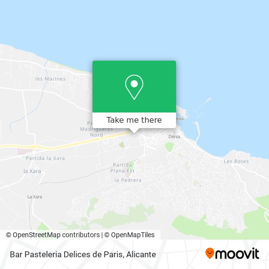 Bar Pasteleria Delices de Paris map