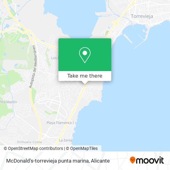 McDonald's-torrevieja punta marina map