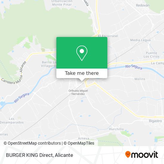 BURGER KING Direct map