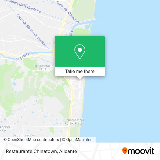 Restaurante Chinatown map