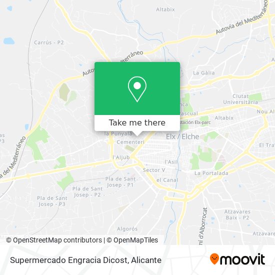 Supermercado Engracia Dicost map