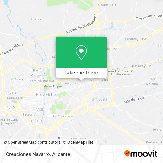 Creaciones Navarro map