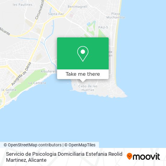 Servicio de Psicologia Domiciliaria Estefania Reolid Martinez map