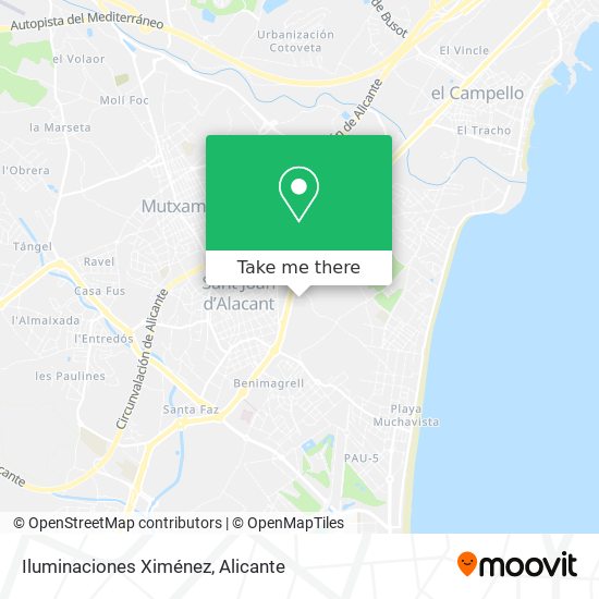 Iluminaciones Ximénez map