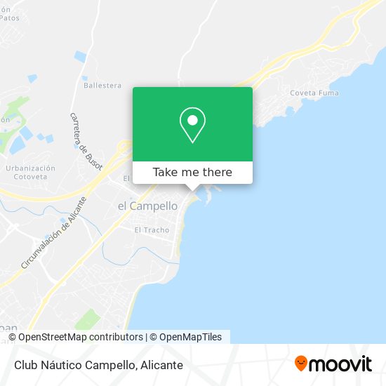 Club Náutico Campello map