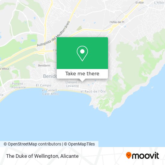 mapa The Duke of Wellington