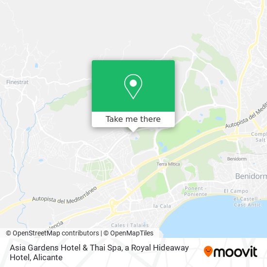 Asia Gardens Hotel & Thai Spa, a Royal Hideaway Hotel map