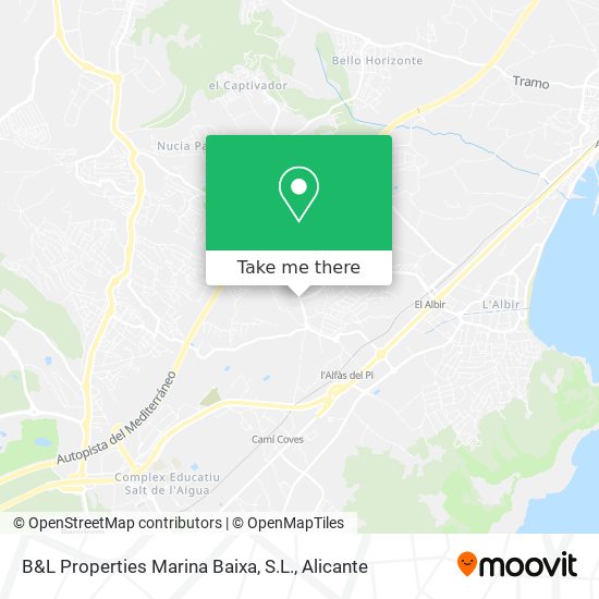 B&L Properties Marina Baixa, S.L. map