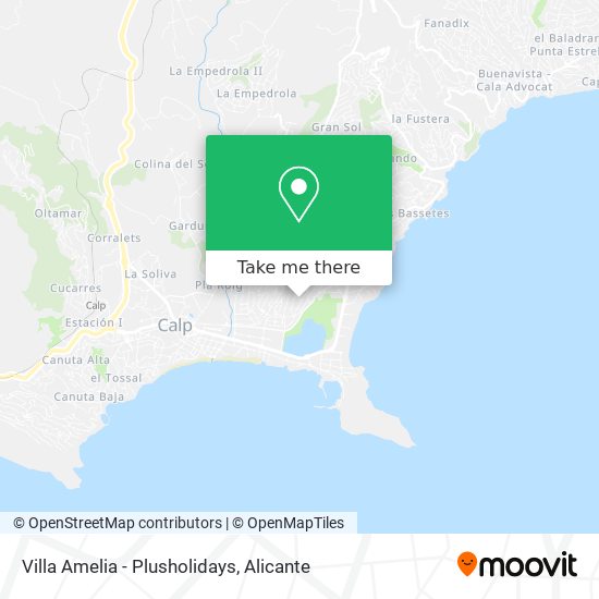 Villa Amelia - Plusholidays map