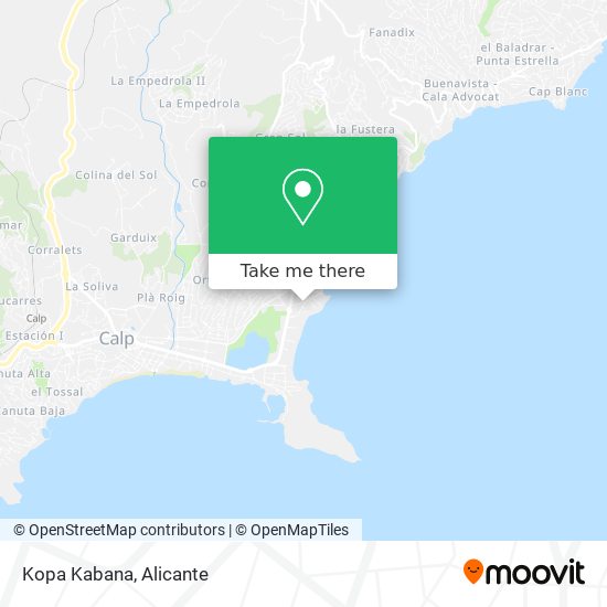 Kopa Kabana map