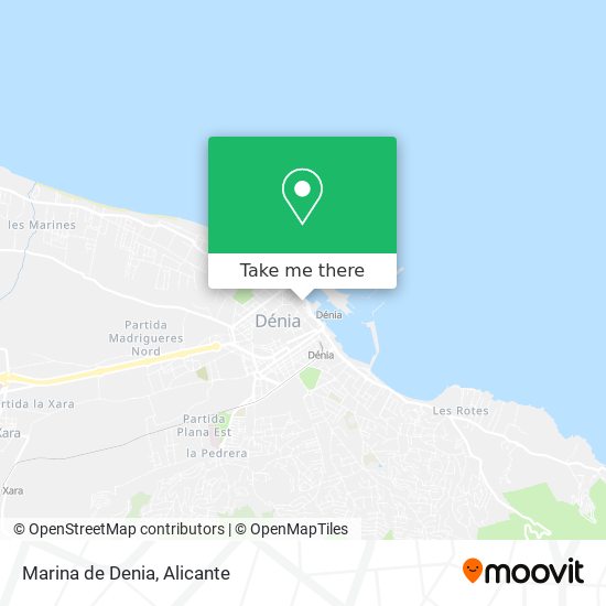 Marina de Denia map