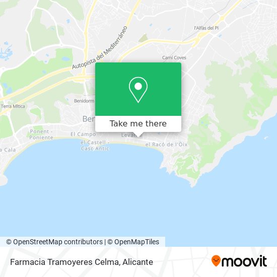 Farmacia Tramoyeres Celma map