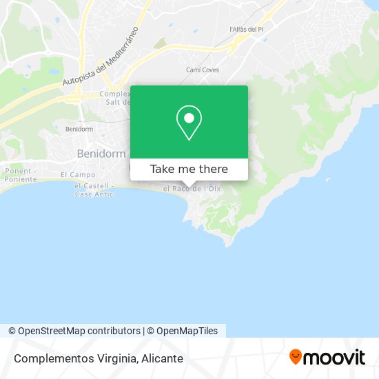 Complementos Virginia map