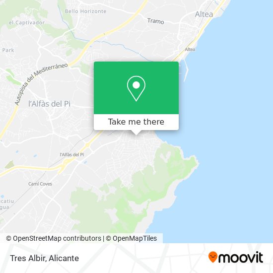 Tres Albir map