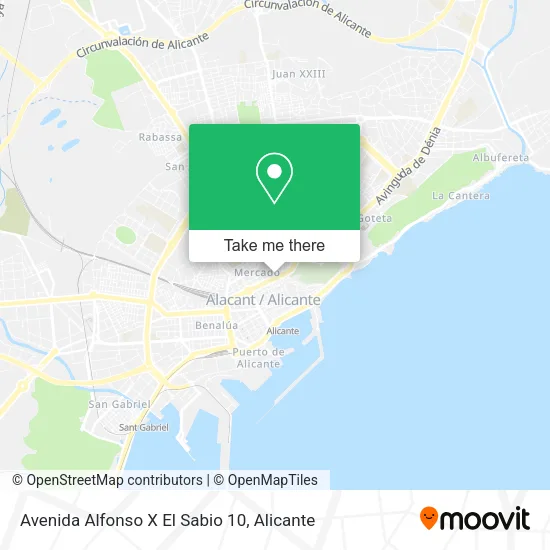 Avenida Alfonso X El Sabio 10 map