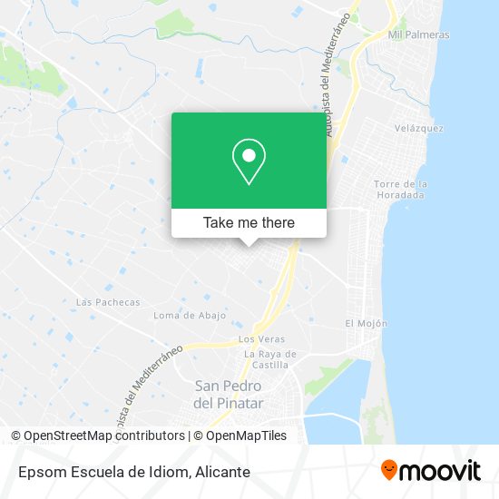 Epsom Escuela de Idiom map