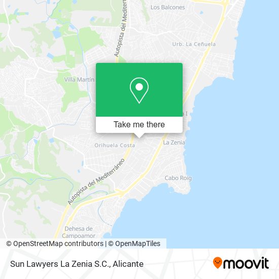 Sun Lawyers La Zenia S.C. map