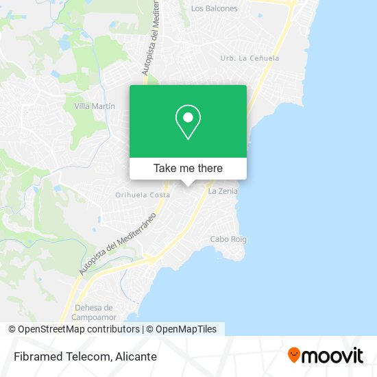 Fibramed Telecom map