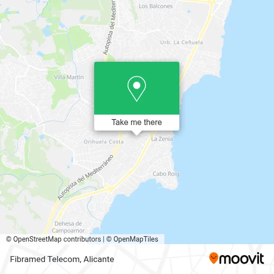 Fibramed Telecom map