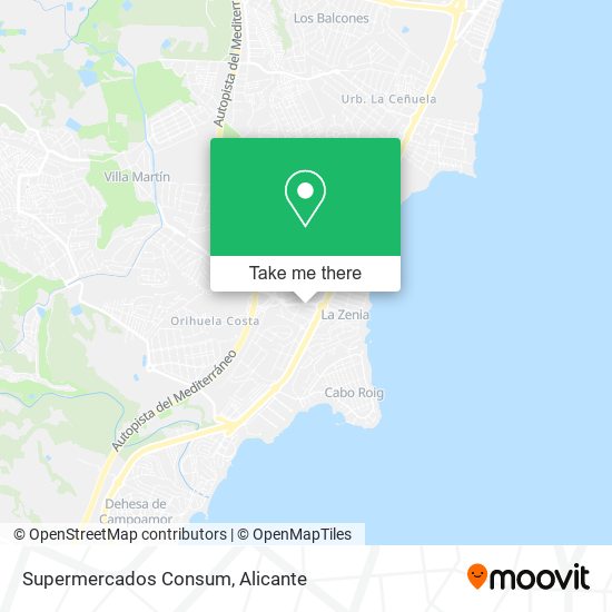 Supermercados Consum map