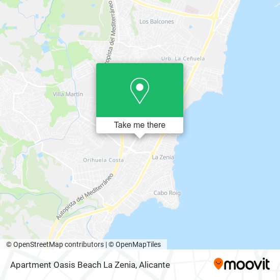 Apartment Oasis Beach La Zenia map