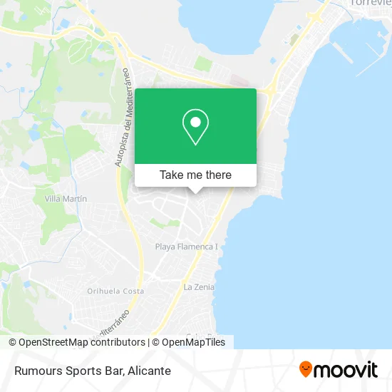 Rumours Sports Bar map