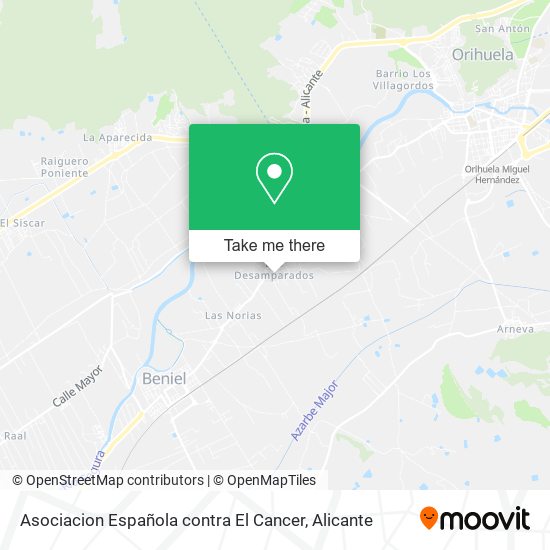 Asociacion Española contra El Cancer map