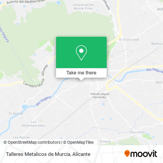 mapa Talleres Metalicos de Murcia